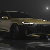 Audi RS 6 Avant. 3D, Automotive Design, Product Design, Creativit, 3D Modeling, Digital Marketing, and 3D Design project by Héctor Perna Vila - 04.15.2021