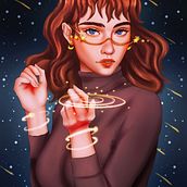 Mi Proyecto del curso: Retratos digitales de fantasía con Photoshop. Een project van Traditionele illustratie van Daniel Guachamin - 03.05.2021