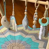 Set alfombra y gimnasio Bautista. Crochet project by Viviana Quaglia - 09.06.2020