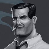 Noir Characters. Traditional illustration, Digital Illustration, Character Design, and Digital Drawing project by Javier Martín Sanz de Bremond - 11.23.2020