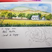 Carnets de voyages de Fred. Watercolor Painting project by cigale3 - 05.04.2021