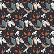 Modern/Retro Pattern. Traditional illustration, Vector Illustration, Digital Illustration, and Pattern Design project by Javier Martín Sanz de Bremond - 09.15.2020
