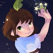 Ilustracion concurso "Galaxy Cutest". Un proyecto de Ilustración tradicional e Ilustración digital de María Pozo Moreno - 07.10.2020