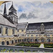 Mon projet du cours : Dessin architectural à l’aquarelle et à l’encre. Un progetto di Pittura di elianeaubry44 - 04.05.2021