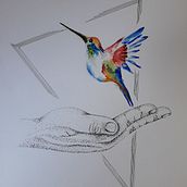 Técnica mista 2. Watercolor Painting, and Traditional illustration project by Ioná Vasconcelos Amaral Santos - 05.04.2021