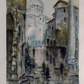 Meu projeto do curso: Paisagens urbanas em aquarela. Traditional illustration project by Clarice Schcolnic - 05.03.2021