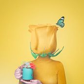 Flower power. Photographic Composition, Concept Art, Creativit, Fine-Art Photograph, Photomontage, Photo Retouching, and Color Theor project by Olivia Mellado - 05.05.2021