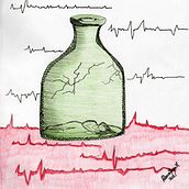 adormeciendo la ansiedad. Traditional illustration project by Rebeca Heyer Molina - 04.02.2021