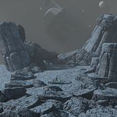 Mi Proyecto del curso: Ilustración fantástica 3D con Blender - Hoth concept art 3D. Design, 3D, Multimedia, Set Design, 3D Modeling, and Concept Art project by Elias Saavedra - 05.01.2021