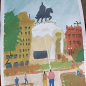 Mis Proyectos del curso: Paisajes urbanos en acuarela, los he disfrutado muchisimo. Gracias por tus comentarios.. Een project van Aquarelschilderen van Gabriela Joo - 05.05.2021