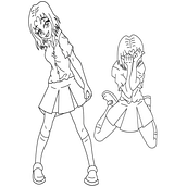 personaje en movimiento . Desenho projeto de napoam - 05.05.2021