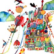 The Magic of a New Home . % Ana E. Nuñez tarafından hazırlanan Çocuk İllüstras, onu, Geleneksel illüstras, on, Sulubo, Ve a Resim projesi - 05.05.2021