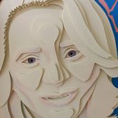 Meu projeto do curso: Retratos 3D com camadas de papel. Paper Craft project by Juliana Soares - 05.05.2021