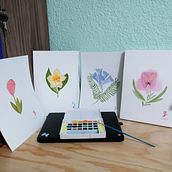 Primeras acuarelas  Ein Projekt aus dem Bereich Aquarellmalerei von Yadira - 28.02.2021