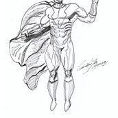 Mi Proyecto del curso: Ilustración para cómics: anatomía de un superhéroe. Traditional illustration, Character Design, Comic, Pencil Drawing, and Figure Drawing project by Sebastian Vieyra - 05.31.2021