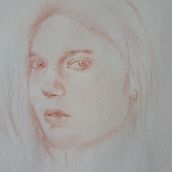 After Lea Seydoux, study. Drawing project by Adrian Lupu - 05.06.2021