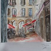 ENTRE LUCES Y SOMBRAS. Traditional illustration, Architecture, and Fine Arts project by Norma Sivo de Medinaveitia - 05.06.2021