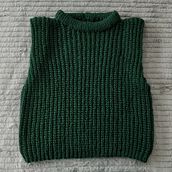 Mi Proyecto del curso: Crochet: crea prendas con una sola aguja (Hygge Vest). Un progetto di Uncinetto di Camila Huergo - 06.05.2021