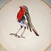 Mi Proyecto del curso: Pintar con hilo: técnicas de ilustración textil. Un progetto di Ricamo di Estephania Bermudez G - 26.03.2021