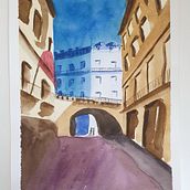 Mi Proyecto del curso: Representación arquitectónica en acuarela. Un proyecto de Arquitectura y Bellas Artes de susana1975 - 07.05.2021