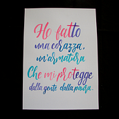 Mi Proyecto del curso: Caligrafía itálica con brush pen. Lettering project by Diana C Vargas G - 05.08.2021