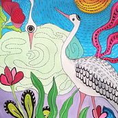 CIGOGNES 2021. Artistic Drawing project by fabienne - 05.08.2021