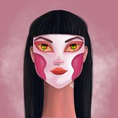 Digital Illustration with Procreate: Project The Masks. Traditional illustration, Drawing, Digital Illustration, and Digital Drawing project by Luiza Grings - 05.07.2021