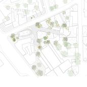 Urban design contest - Bucharest 2021, White Church area. Un proyecto de Arquitectura, Bocetado, Modelado 3D e Ilustración arquitectónica de Gabriel Chivu - 11.04.2021