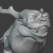 3D Kirin. 3D, 3D Character Design, and 3D Modeling project by virburn - 05.09.2021