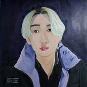 Jeon JungKook. Pintura a óleo, Artes plásticas, e Pintura projeto de Starmy Galaxy - 07.05.2021