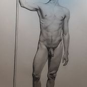 Mi Proyecto del curso: Dibujo realista de la figura humana 40 cm x 27 cm. Pencil Drawing project by Lutecia - 03.31.2021