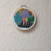 Mi Proyecto del curso: Introducción al bordado botánico. Un progetto di Artigianato di samlopez_017 - 10.05.2021