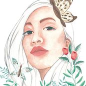 Mi Proyecto del curso: Retrato ilustrado en acuarela. Traditional illustration project by Yuri Campo - 05.09.2021