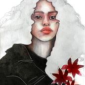 My project in Illustrated Portrait in Watercolor course. Traditional illustration, Watercolor Painting, and Portrait Drawing project by Minu Freitag - 05.08.2021