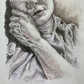 My project in Chiaroscuro Creative Portrait with Pencils course. Fine Arts project by Laura - 05.07.2021