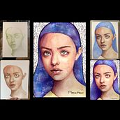 Il mio progetto del corso: Ritratto illustrato ad acquerello . % Maddalena Dodi tarafından hazırlanan Geleneksel illüstras, Ve on projesi - 05.05.2021
