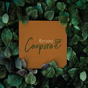Identidade Visual - Estúdio Caapora. Projekt z dziedziny Br, ing i ident, fikacja wizualna,  Manager art, st, czn, Grafika ed, torska, Projektowanie graficzne, T, pografia,  Nazewnictwo, Kreat i wność użytkownika estudiocaapora - 16.10.2020
