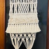 Mi Proyecto del curso: Introducción al macramé: creación de un tapiz decorativo. Un proyecto de Artesanía, Diseño, Diseño de interiores y Macramé de Veronica Osorio - 12.05.2021
