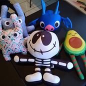 Mi Proyecto del curso: Textile Toys: diseño y creación de personajes en tela. Character Design, To, Design, and Sewing project by Silvana Borden - 05.01.2021