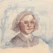 Mein Kursprojekt: Artistische Aquarellporträts. Fine Arts, Painting, Watercolor Painting, and Portrait Drawing project by franathekid - 05.13.2021