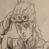 Giorno Giovanna de Jojo's Bizarre Adventure. Un proyecto de Dibujo, Dibujo a lápiz y Manga de Julián Vicente Salas - 09.02.2019