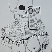 Sketchbook Skeletons . Traditional illustration project by Hailey - 10.10.2020