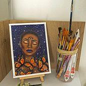 Artwork Nº1 . Traditional illustration, Fine Arts, Drawing, Portrait Drawing, Artistic Drawing, Acr, lic Painting, and Naturalistic Illustration project by Luisa Guzmán Castillo - 05.14.2021