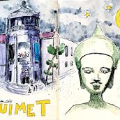 Mon projet du cours : Sketching artistique à l’aquarelle : osez exprimer vos idées. Traditional illustration, Sketching, Creativit, Drawing, Watercolor Painting, and Sketchbook project by leafricote - 05.14.2021