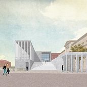 James Simon Galerie / David Chipperfield Architects. Digital Illustration, Architecture, Interior Design, 3D Modeling & Interactive Design project by Leila Kydyrbay - 05.14.2021