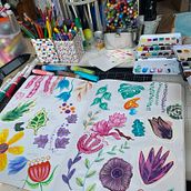 My project in Illustration Techniques to Unlock your Creativity course. Design, Traditional illustration, Fine Arts, Painting, Creativit, Creating with Kids, and Sketchbook project by Gina Ketelaars - 05.14.2021