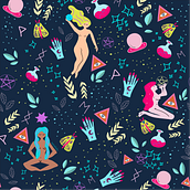 Mi Proyecto del curso: Ilustración vectorial de patrones desde cero. Projekt z dziedziny Design, Trad, c, jna ilustracja, Pattern design i Stemple użytkownika Sara López - 14.05.2021