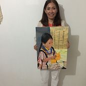 La sonrisa de Quetzali. Projekt z dziedziny  Malarstwo i Malarstwo olejowe użytkownika Fernanda Sánchez García - 14.05.2021