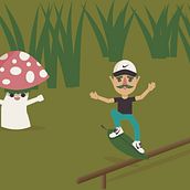 Mi Proyecto del curso: Diseño de personajes vectoriales para principiantes. Un progetto di Illustrazione tradizionale, Character design, Illustrazione vettoriale e Disegno di Pamela González Sánchez - 10.05.2021