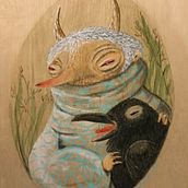 My project in Watercolour on Wood course. Traditional illustration, Fine Arts, and Watercolor Painting project by Fiona - 05.14.2021